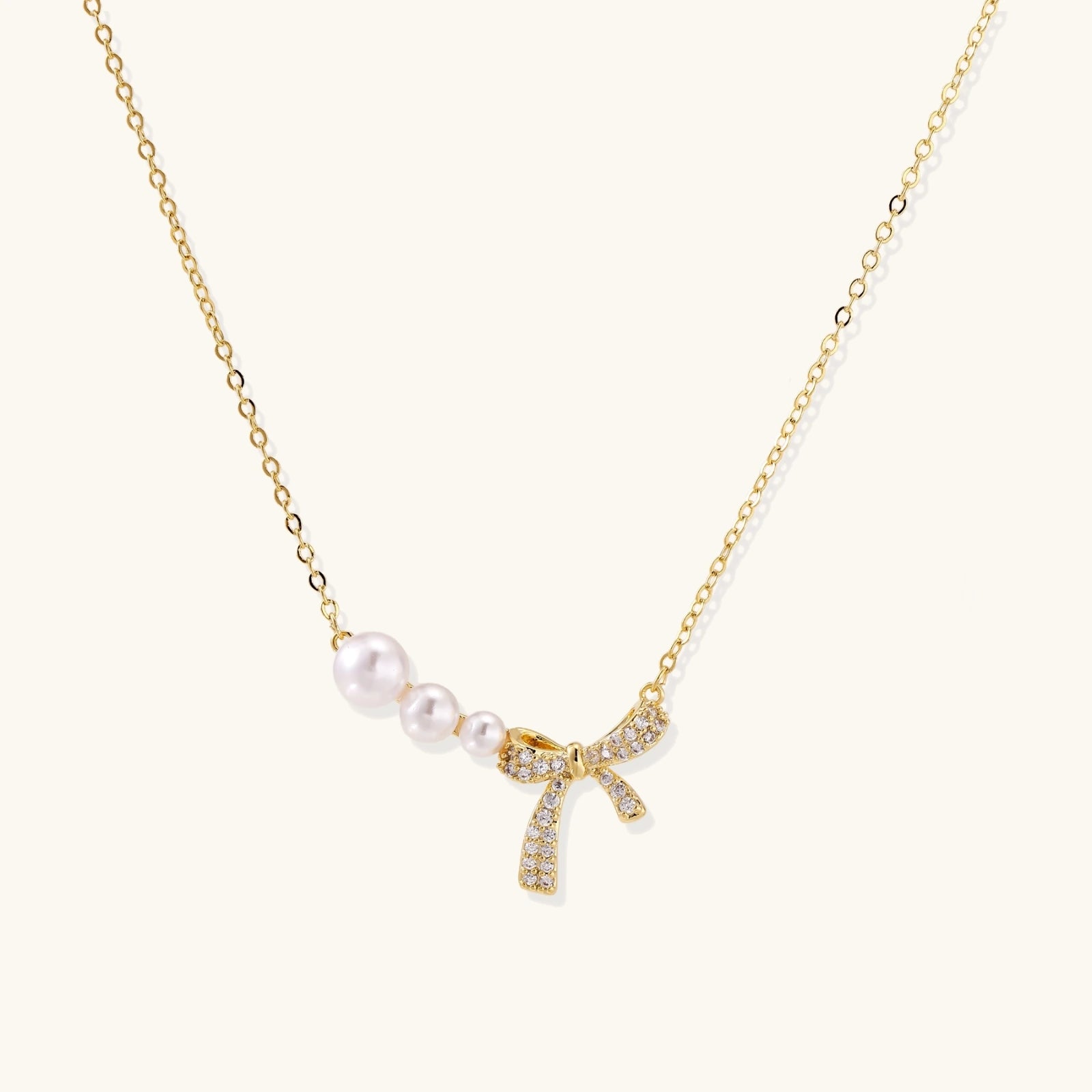 The Pearl Bow Necklace