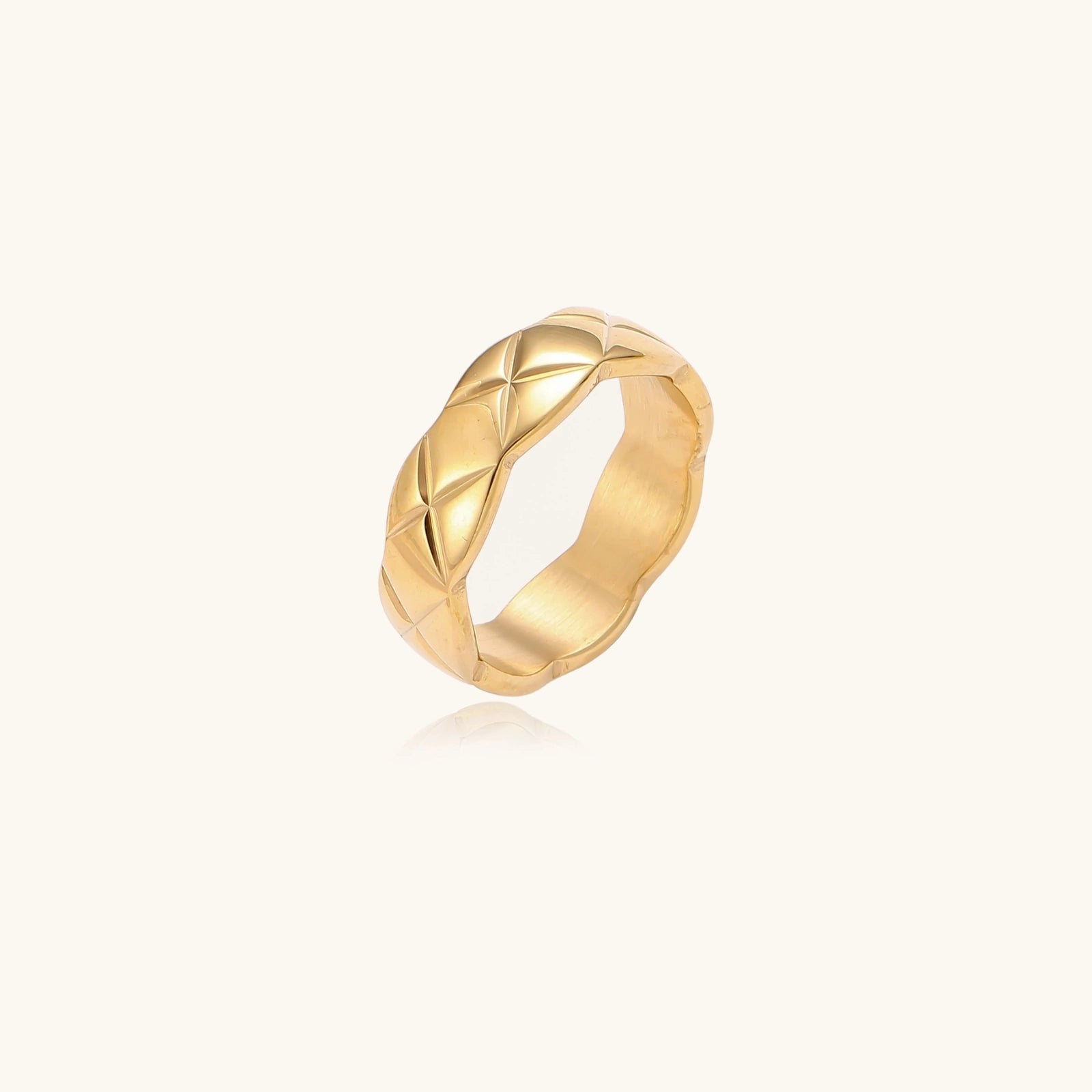The Grid Ring — In Gold